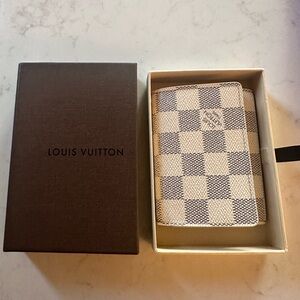 LV Damier Business card holder with box